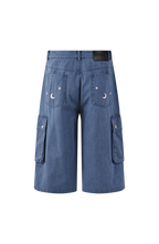 PASET Unicorn Embroidered Cargo Shorts