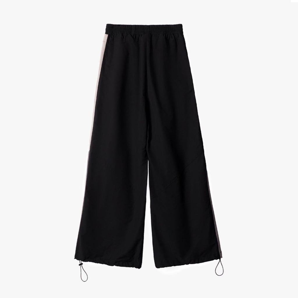 ERROR CODE ROBOT Diagonal Stripe Suede Track Pants
