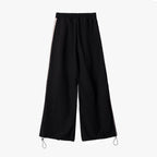 ERROR CODE ROBOT Diagonal Stripe Suede Track Pants